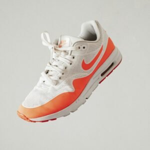 White and red Nike sneaker