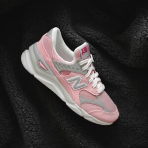 Pink and grey New Balance sneaker